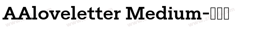 AAloveletter Medium字体转换 AAloveletter Medium字体转换